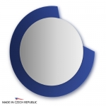 Зеркало с фацетом 10 мм на синем основании 80Х80 см FBS COLORA арт. CZ 0602