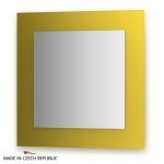 Зеркало с фацетом 10 мм на желтом основании 70Х70 см FBS COLORA арт. CZ 0607