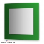 Зеркало с фацетом 10 мм на зеленом основании 70Х70 см FBS COLORA арт. CZ 0608