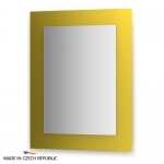 Зеркало с фацетом 10 мм на желтом основании 70Х90 см FBS COLORA арт. CZ 0611