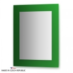 Зеркало с фацетом 10 мм на зеленом основании 70Х90 см FBS COLORA арт. CZ 0612