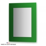 Зеркало с фацетом 10 мм на зеленом основании 60Х80 см FBS COLORA арт. CZ 0616